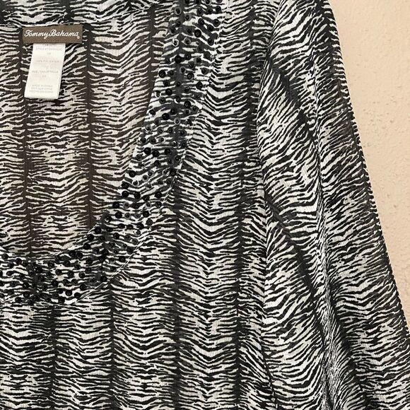 Tommy Bahama Tiger Embellished Tunic Swim Coverup Size XS - Picture 7 of 9
